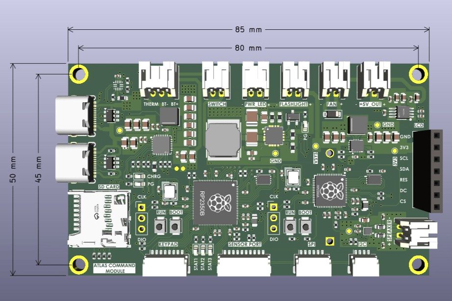ATLAS Command Module PCB