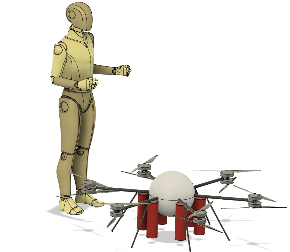 PHOENIX 12-motor hexacopter forest fire response platform